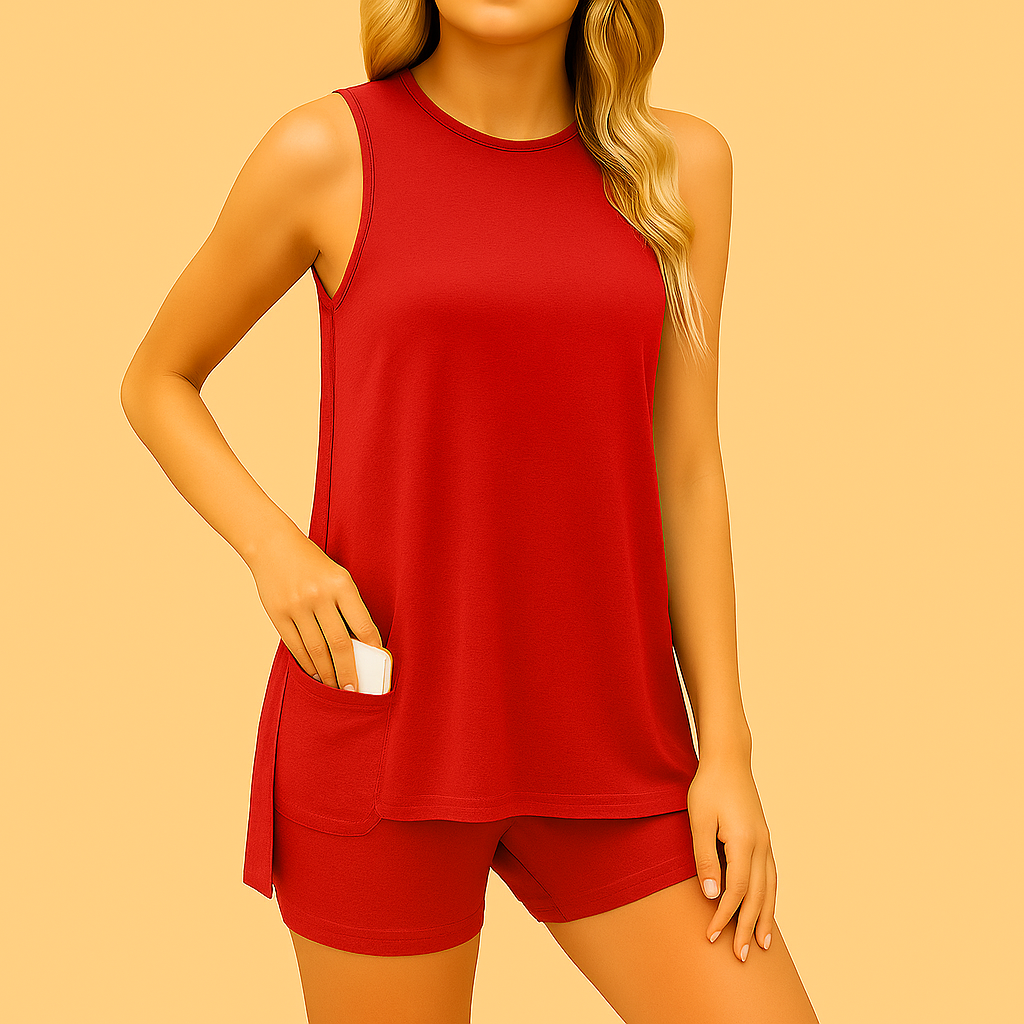 Women Sleeveless Summer Set (2 Piece)